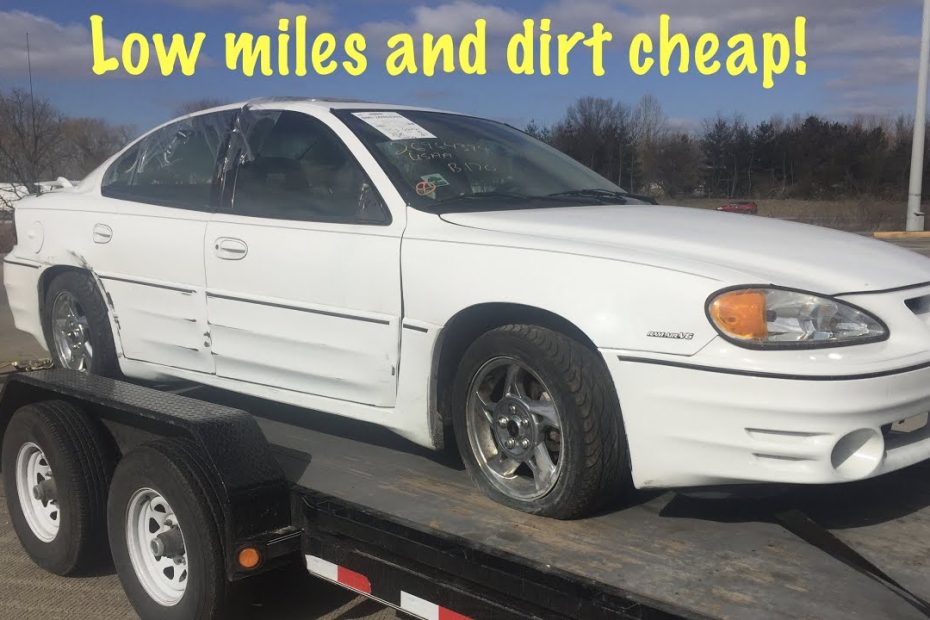 Saving A Very Clean, Very Cheap, Pontiac Grand Am Gt From The Crusher -  Youtube
